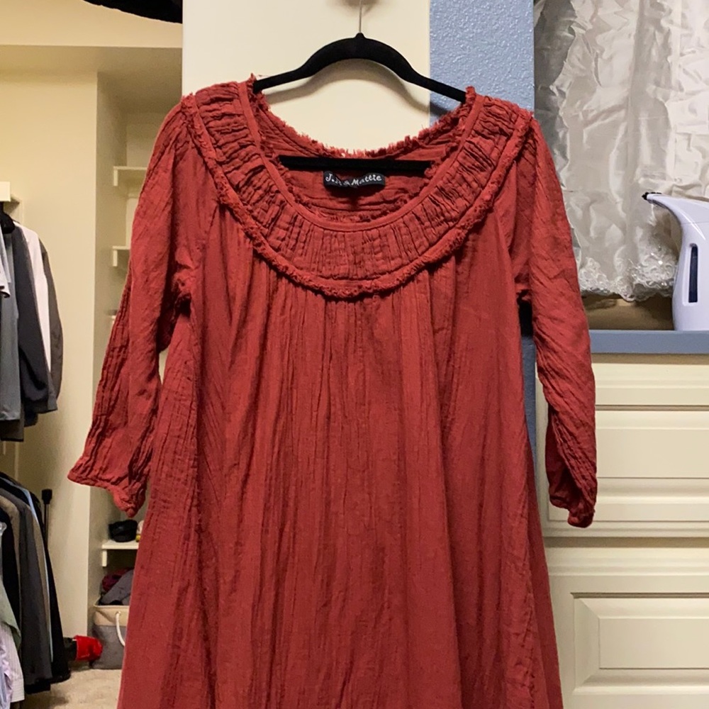Flowing Rust dress or tunic